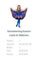 Kostüm Schmetterling 140 Fasching Rheinland-Pfalz - Offenbach Vorschau