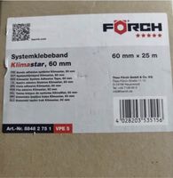 Förch Systemklebeband 60mm x 25m (5 Stück) Baden-Württemberg - Kirchardt Vorschau