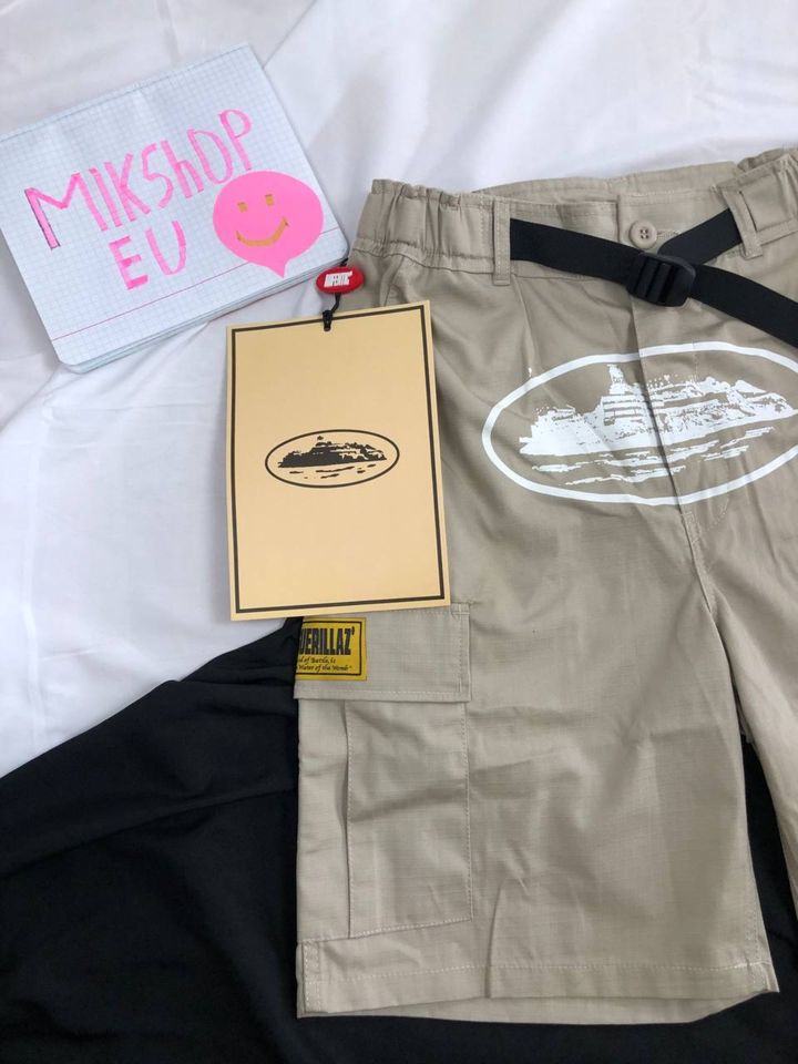 Corteiz Alcatraz Cargo-Shorts Beige in Pforzheim