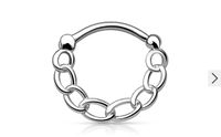 Piercing Septum Ring Clicker Klapp-Piercing Kette Chain Rheinland-Pfalz - Mertloch Vorschau