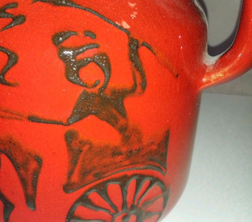 Scheurich Fat Vase  Bodenvase Art Pottery W.Germany 408-40 Pferd in Neuruppin