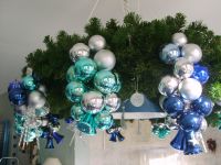 Weihnachts-Kugel-Gehänge in  Blau/Silber/Türkis Schleswig-Holstein - Fahrdorf Vorschau