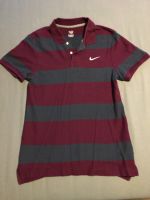 Nike Polo Shirt gestreift grau burgund Nordrhein-Westfalen - Witten Vorschau