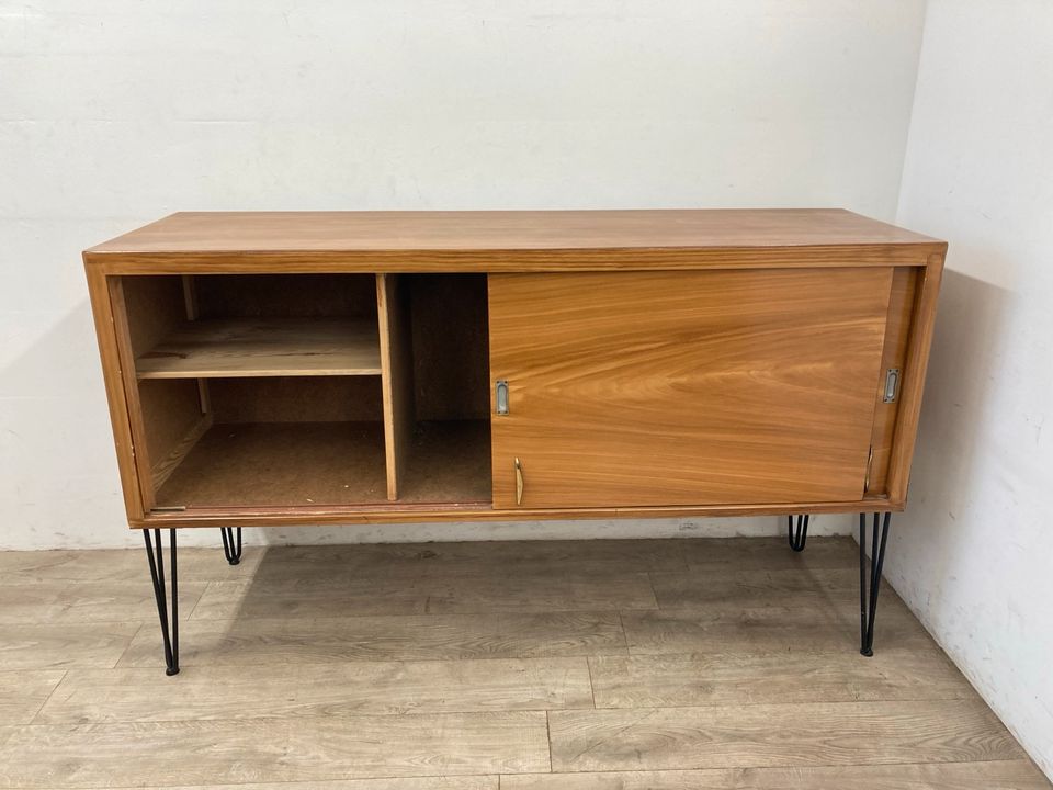 #A DDR Sideboard Hairpin legs Kommode Anrichte Midcentury Retro in Burgstädt