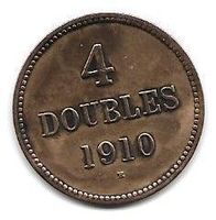 Münze Guernsey 4 Doubles, 1910 Mecklenburg-Vorpommern - Samtens Vorschau