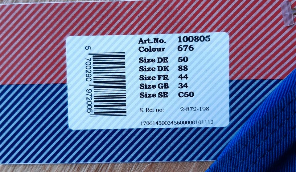 Kansas Arbeitshose blau Gr. 50 NEU mit Etikett in Pöttmes