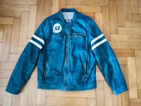 Trapper Lederjacke echt Leder Retro Style blau Bayern - Wallerfing Vorschau