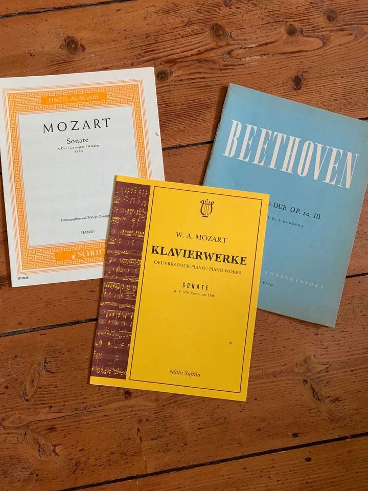 Klaviernoten Mozart Beethoven Sonaten in Wertheim