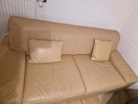 Ledersofa Zweisitzer, Echtleder, beige Nordrhein-Westfalen - Hückelhoven Vorschau