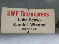‼️ Zuglaufschild "SWF Tanzexpress", Zug, DB, Deko Baden-Württemberg - Ottersweier Vorschau