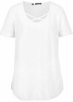 NEU kurzarm Shirt Tunika Bluse Gr 48/50 in Wollweiß Bayern - Neu Ulm Vorschau