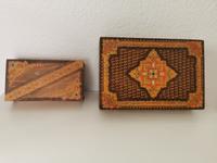 Vintage Schatulle, Holzkiste, Box, handbemalt, verziert, DDR Sachsen-Anhalt - Merseburg Vorschau