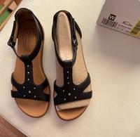 Clarks Leder Sandalen 35,5 schwarz/Bronze UN REISEL MARA Rheinland-Pfalz - Heidesheim Vorschau