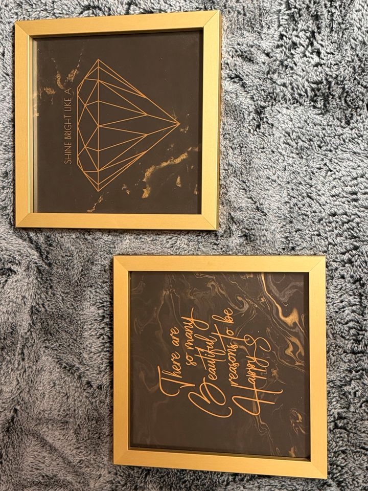 Wand Bilder schwarz/Gold von Höffner in Laboe