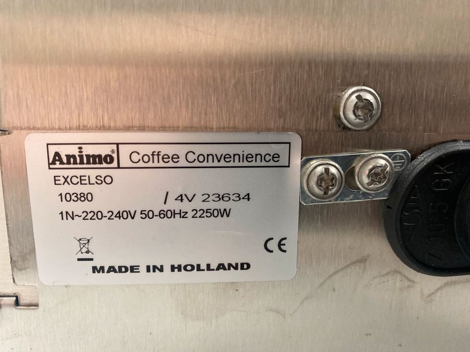 Animo Excelso Edelstahl Kaffeemaschine in Breitengüßbach