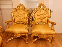 Casa Padrino Barock Stühle 2 Stück in Gold mit Muster Lübeck - Innenstadt Vorschau