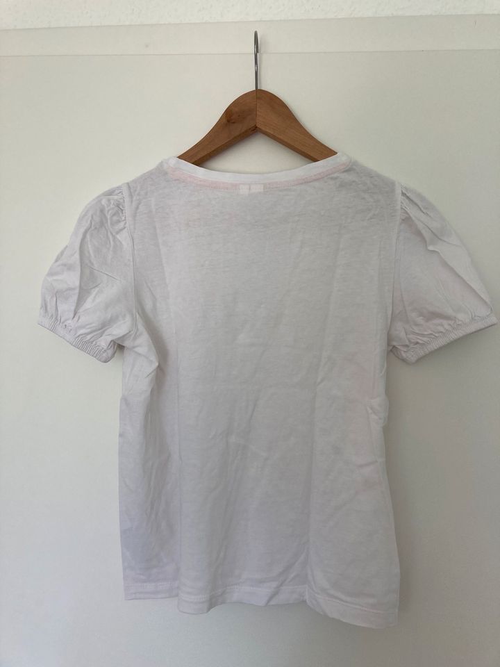 S.Oliver Basic T-Shirt weiß Puffärmel, Gr. XS/S in Köln