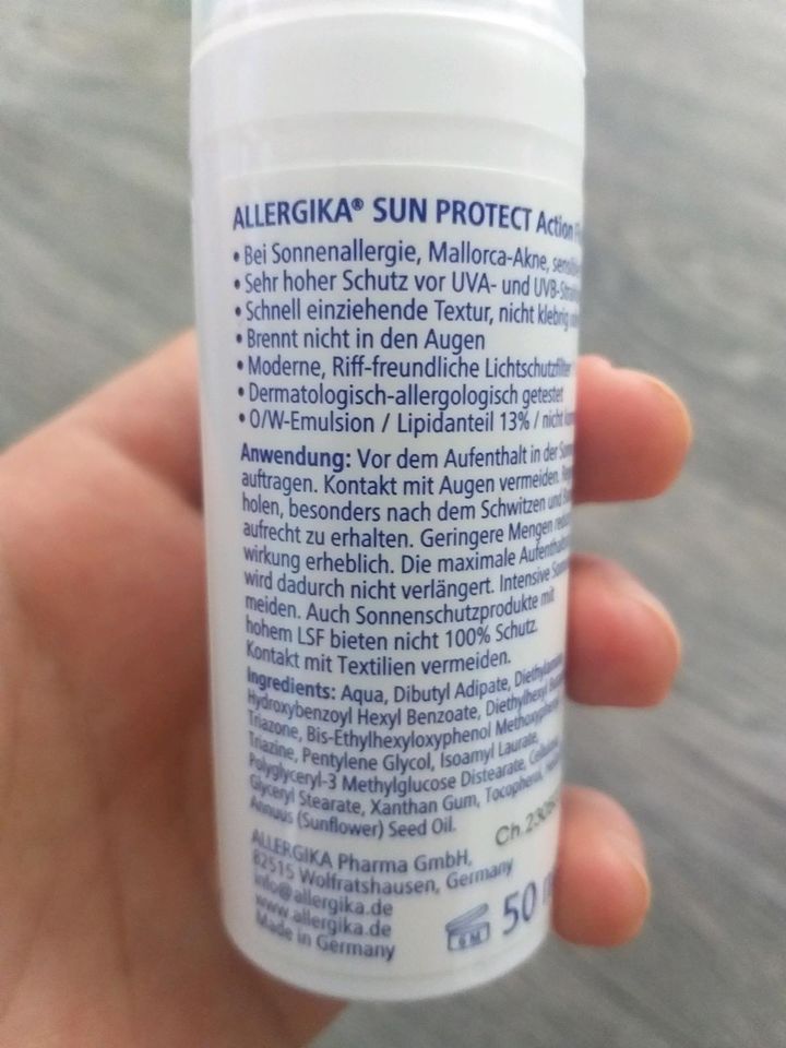 Allergika Action Fluid Akneneigende Haut Sonnenschutzcreme neu in Göttingen
