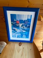Bild / 35x45cm, Rahmen blau aus Holz Rheinland-Pfalz - Steimel Vorschau