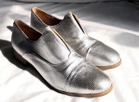 Halbschuhe von Cox in Gr. 42, ~27,8cm, Silber Feldmoching-Hasenbergl - Feldmoching Vorschau