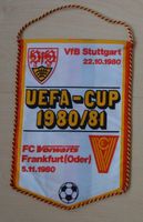 ALTER VFB STUTTGART FAN WIMPEL 1980/81 UEFA CUP VORW. FRANKFURT Baden-Württemberg - Pfullingen Vorschau