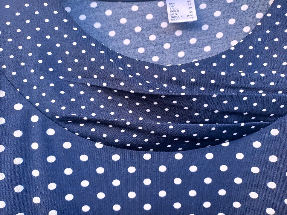 Wie neu! Shirt Bluse Gr. 50 dunkelblau AproductZ in Dauchingen