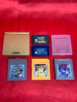 NINTENDO Gameboy Advance SP - gold | 5 Spiele (Zelda, Pokemon...) Hessen - Offenbach Vorschau