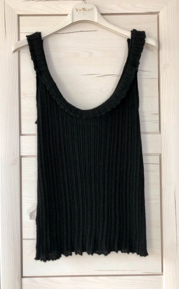 Yves Saint Laurent Stricktop Top Schwarz 100% Kaschmir M wie NEU in Fürth