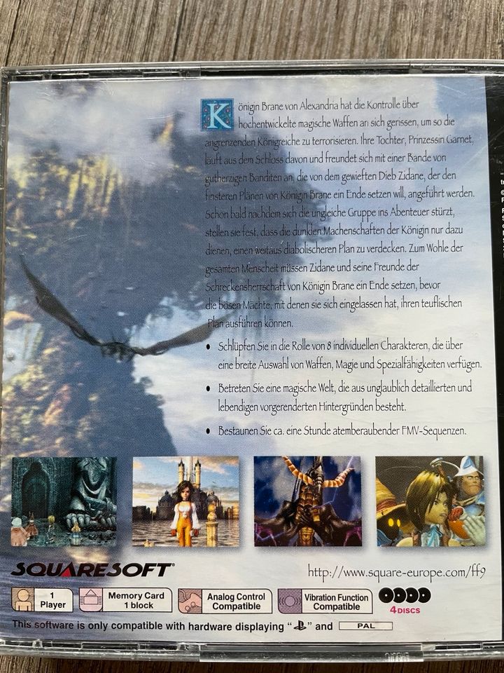 Final Fantasy IX PlayStation PS1,     4 CDs Final Fantasy 9 Spiel in Garrel