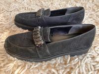 Gabor Slipper / Loafer, Wildleder, schwarz, Größe 9,5/43,5-44 Niedersachsen - Burgdorf Vorschau