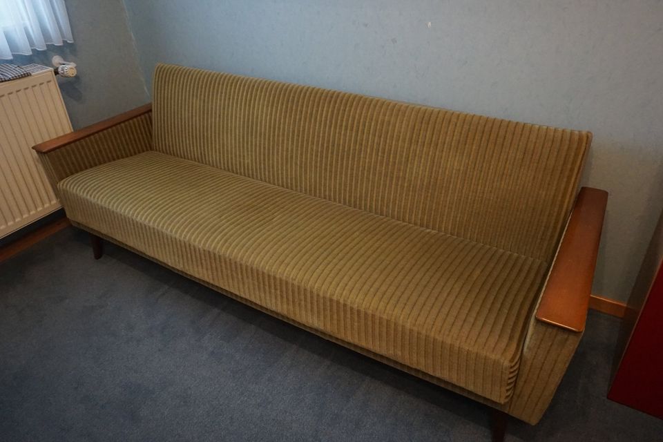 Vintage Sofa & 2 Sessel Sitzgarnitur grün in Ladbergen