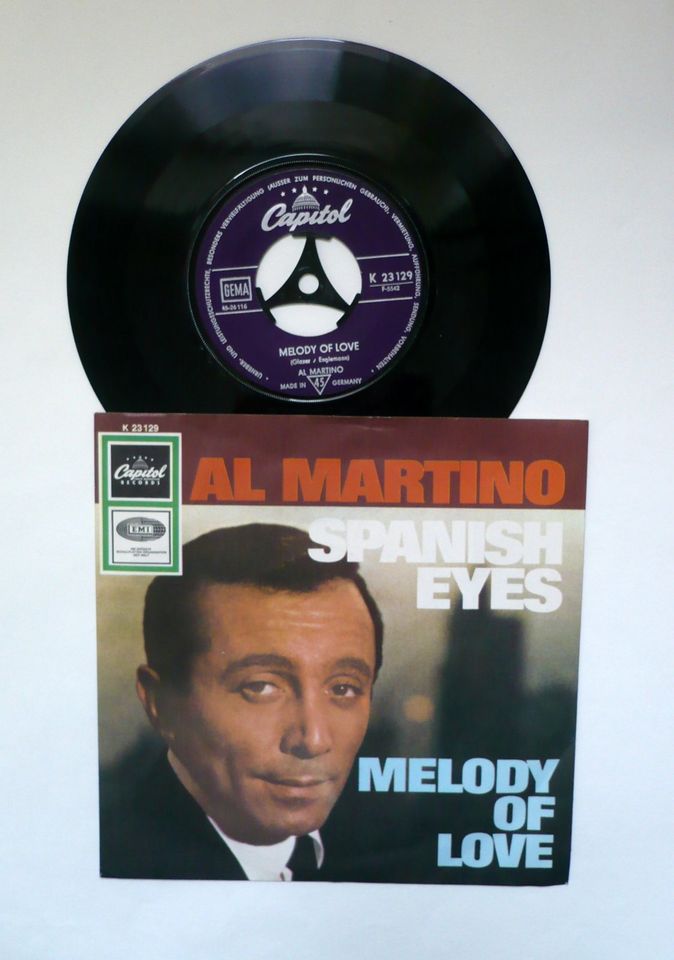 Vinyl Single 7” ★ AL MARTINO • SPANISH EYES / MELODY IN LOVE in Lübeck