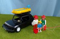 PLAYMOBIL CUSTOM: Vintage Auto Cabrio in schwarz mit Schlauchboot Nordrhein-Westfalen - Kamp-Lintfort Vorschau