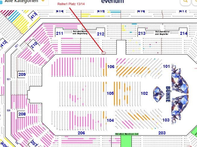 2x EHRLICH BROTHER Diamonds SAP Arena 08.02.2025 B212/R1/13-14 in Ludwigshafen