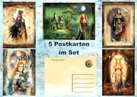 5 Postkarten Hexe Völva Wala Freyja Schildmaid Walküre Nordwestmecklenburg - Landkreis - Grevesmuehlen Vorschau