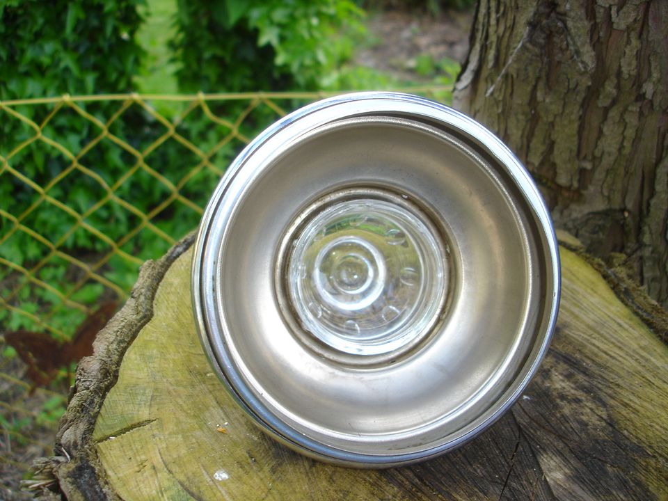 Deckel für Mokkakanne Messing verchromt mit Glas Ø 110,5 mm in Krefeld