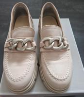 Tamaris Loafer Leder Größe 38 beige Nordrhein-Westfalen - Erkelenz Vorschau