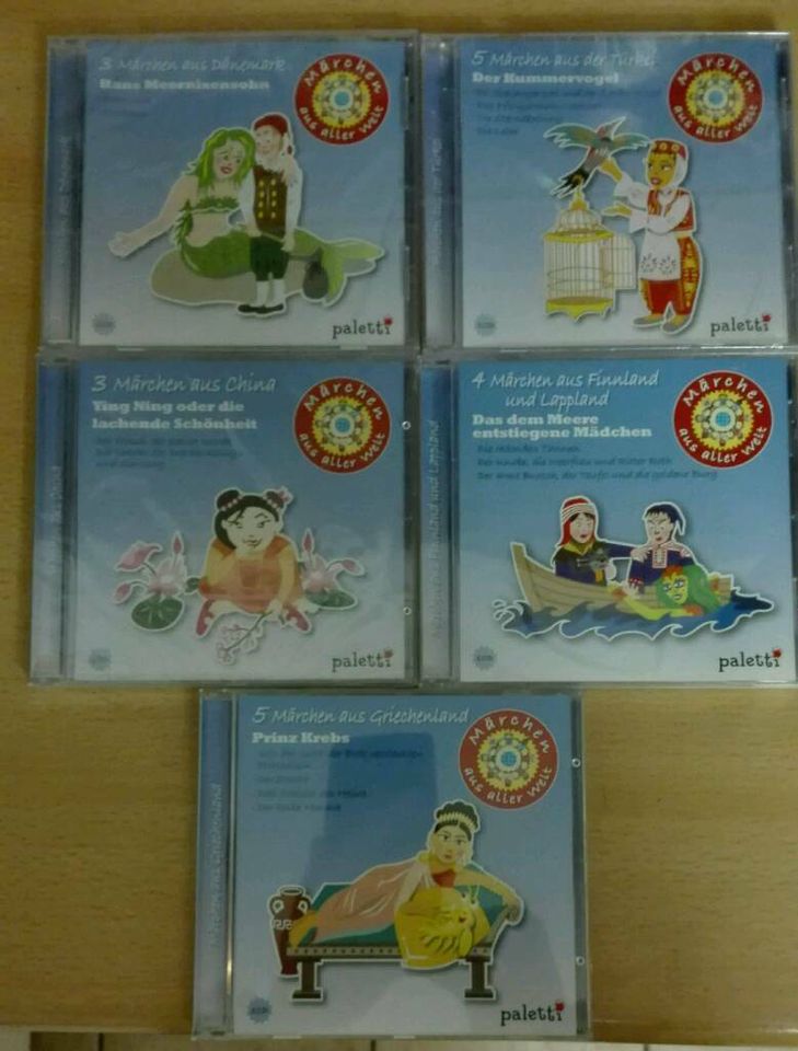 5 CD Märchen aus China,Türkei,Griechenland,Dänemark,Finnland & in Bonn