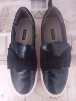 Paul Green Damenschuh Gr.7 1/2 (41) FB.Schwarz mit Schleife Niedersachsen - Haselünne Vorschau