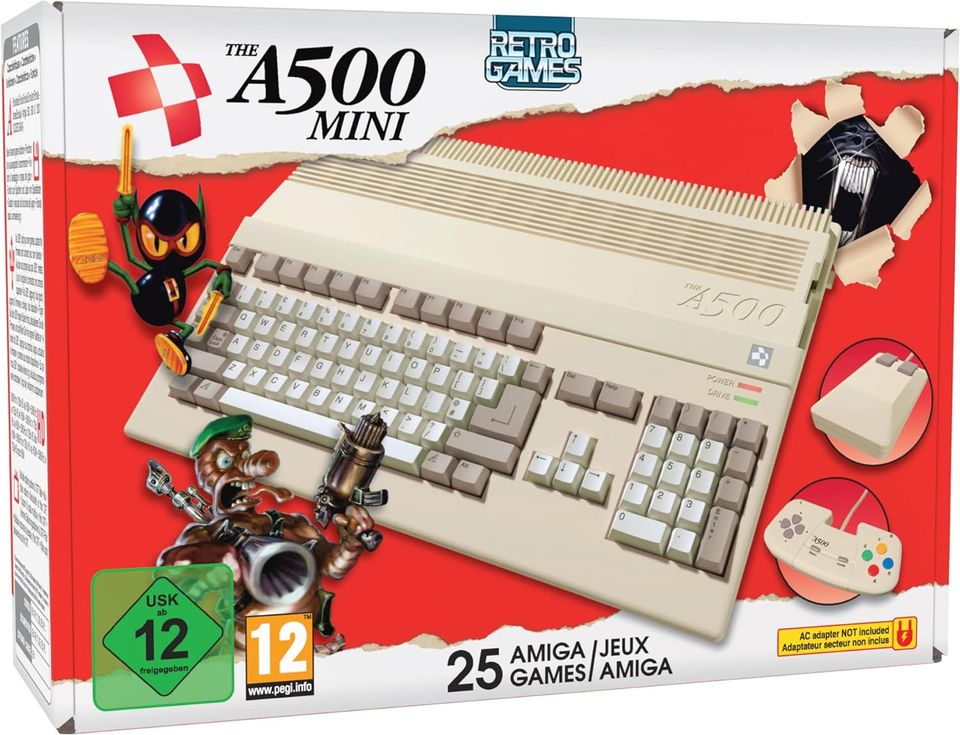 Retro Games The A500 Mini Konsole 25 Spiele Spielkonsole in Bönnigheim