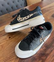 Nike Sneaker EUR 38,5 Court Legacy Lift schwarz, Leoparden Muster Bayern - Aschaffenburg Vorschau