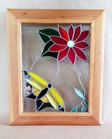 Glasbild Tiffany Stil in Holzrahmen Hessen - Schmitten Vorschau