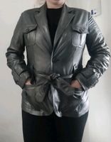 Lederjacke, Anthrazit metallic Silber Grau M ? 38? Wie neu Dresden - Blasewitz Vorschau