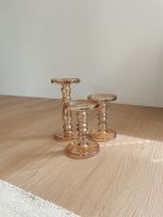 Kerzenständer bronze amber 3er Set Glas groß Dekoration Nordrhein-Westfalen - Marl Vorschau