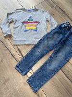 Next coole Jeans blau & Sweatshirt grau Stern 116 5-6 Jahre Nordrhein-Westfalen - Hennef (Sieg) Vorschau