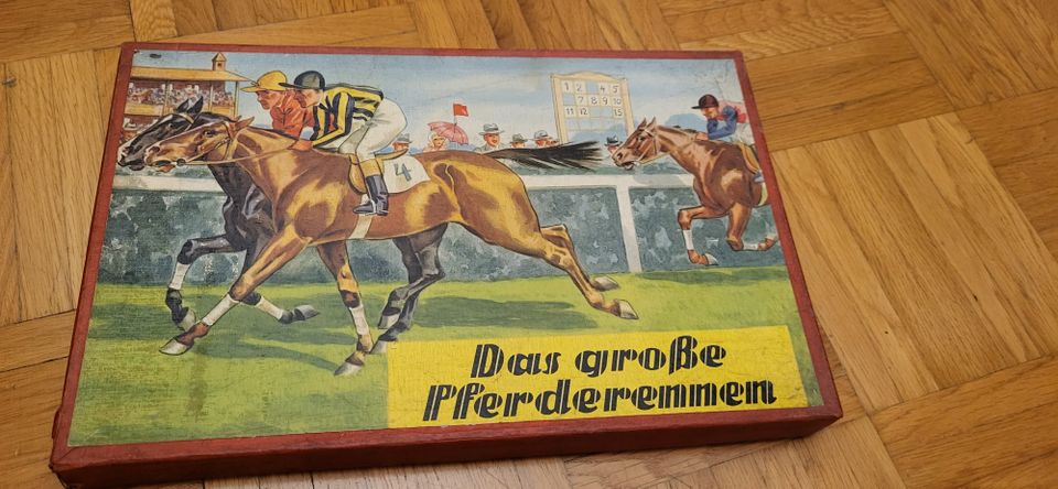 RAR! Altes Brettspiel - Das grosse Pferderennen - 40er-50er Jahre in Oberhausen