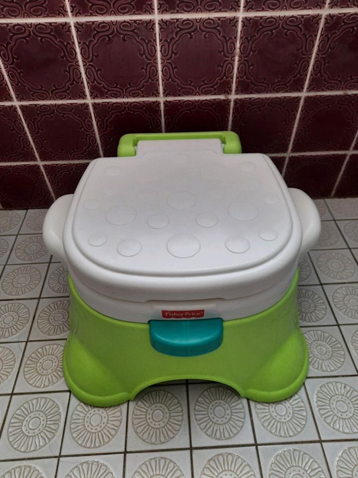 Fisher Price Töpfchen Toilette Tritt Lerntoilette in Monheim am Rhein