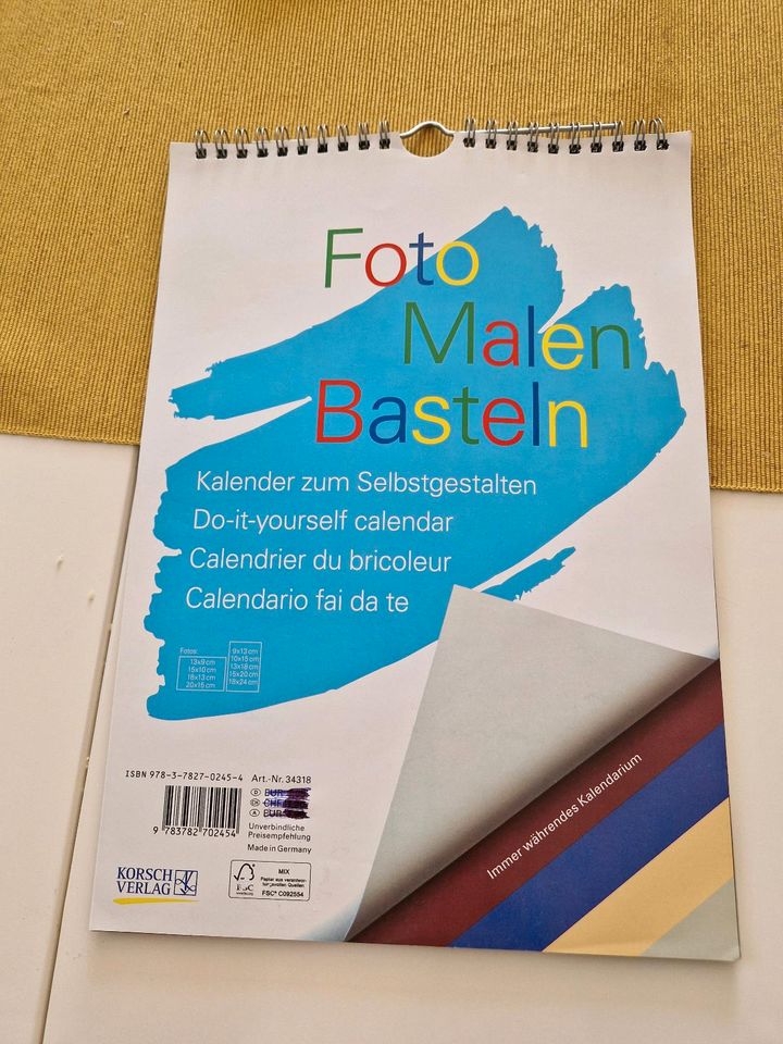 Kalender zum Selbstgestalten in Rastatt