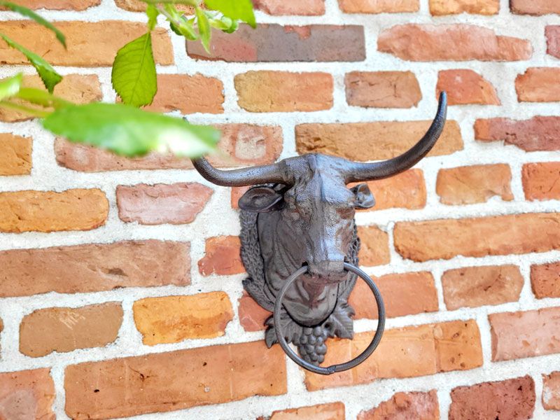 Große Wanddeko "Bullenkopf" Gusseisen Kuh Stier Stall Gartenhaus in Aschaffenburg