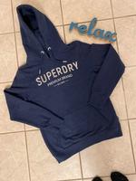 Hoodie Damen Superdry Größe 42 blau Häfen - Bremerhaven Vorschau
